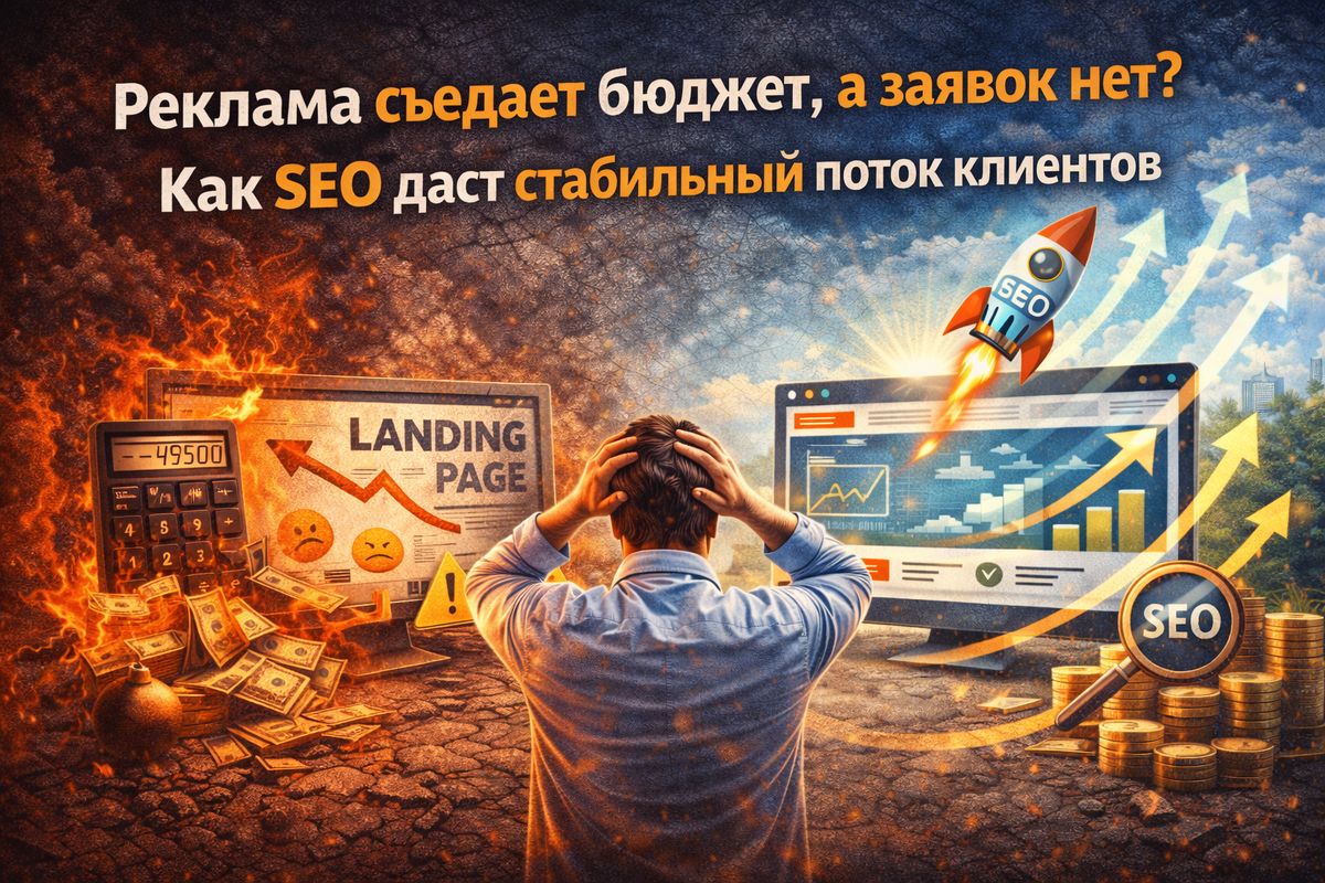 Реклама съедает бюджет, а заявок нет? Как SEO даст стабильный поток клиентов?