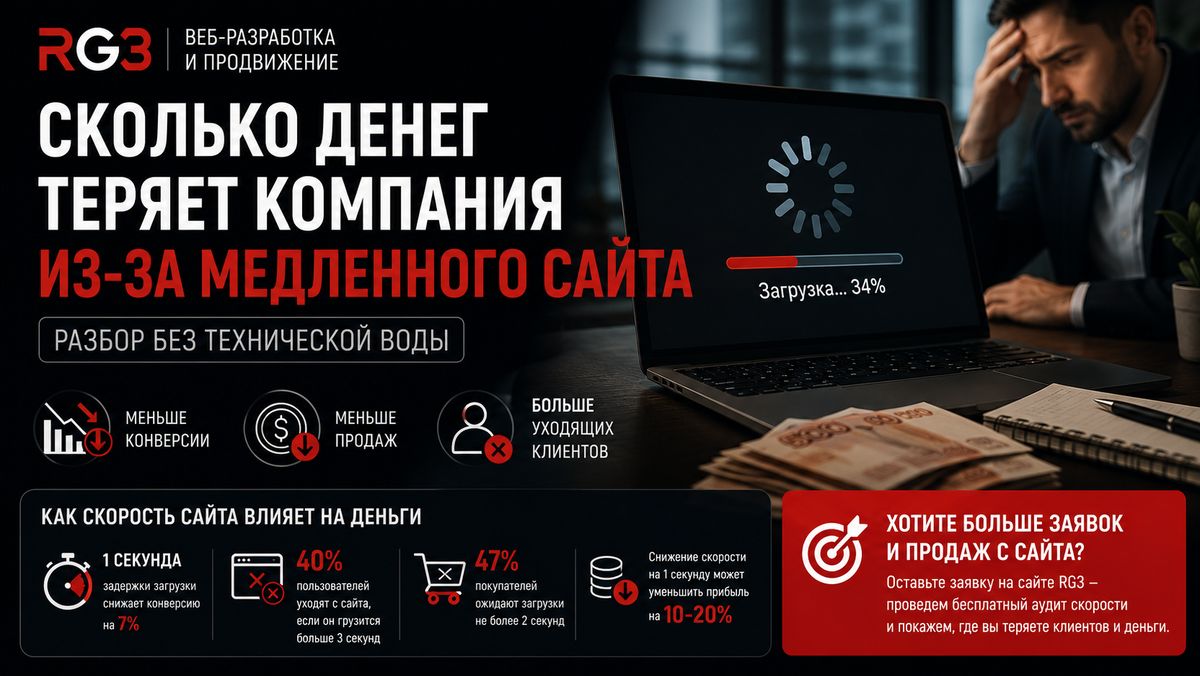 Сколько денег теряет компания из-за медленного сайта: разбор без технической воды?