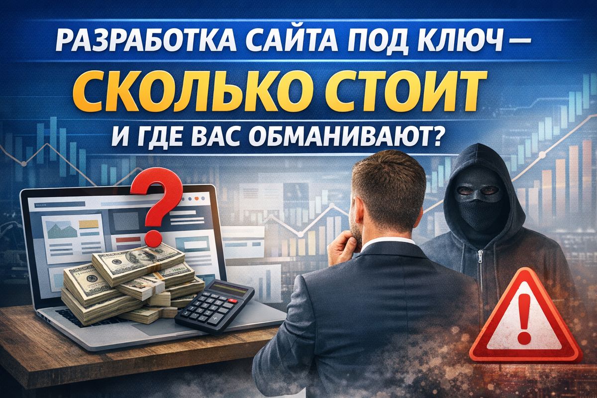 Разработка сайта под ключ - сколько стоит и где вас обманывают?
