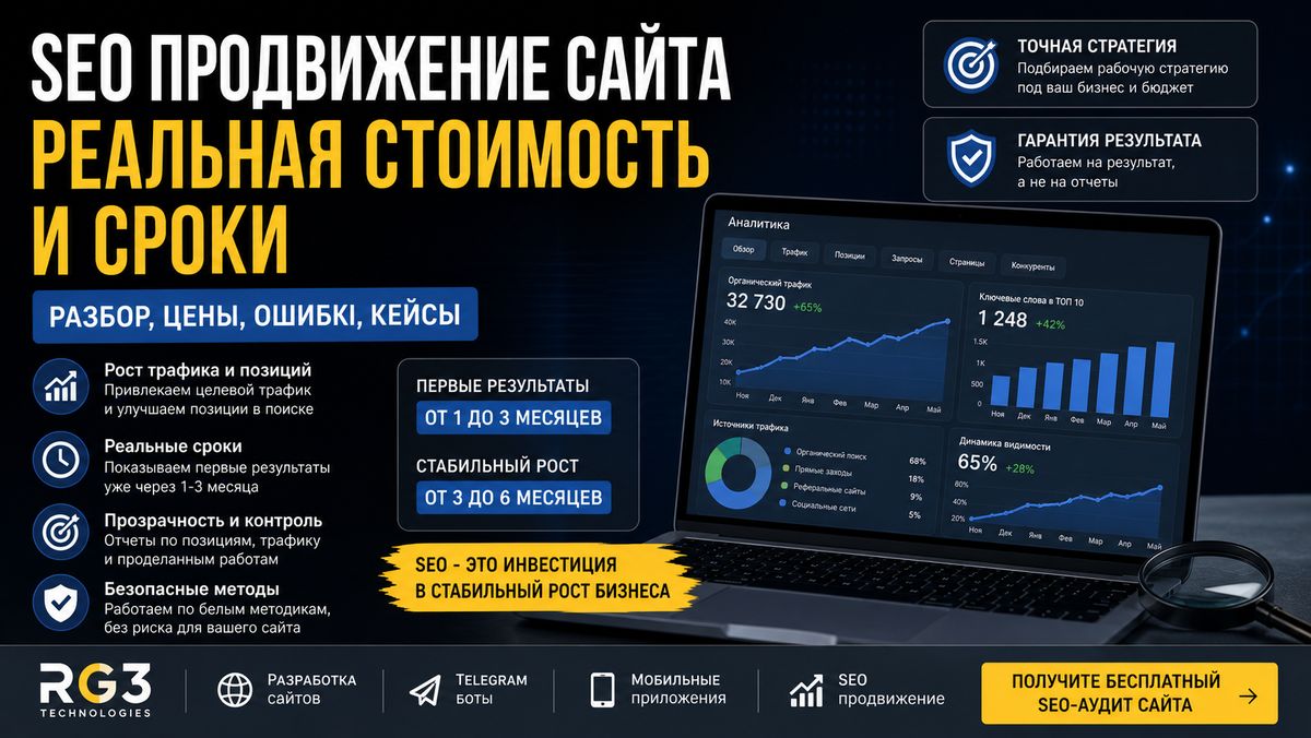 Почему SEO продвижение сайта не дает результата за 10 000 рублей - разбор реальной стоимости и сроков