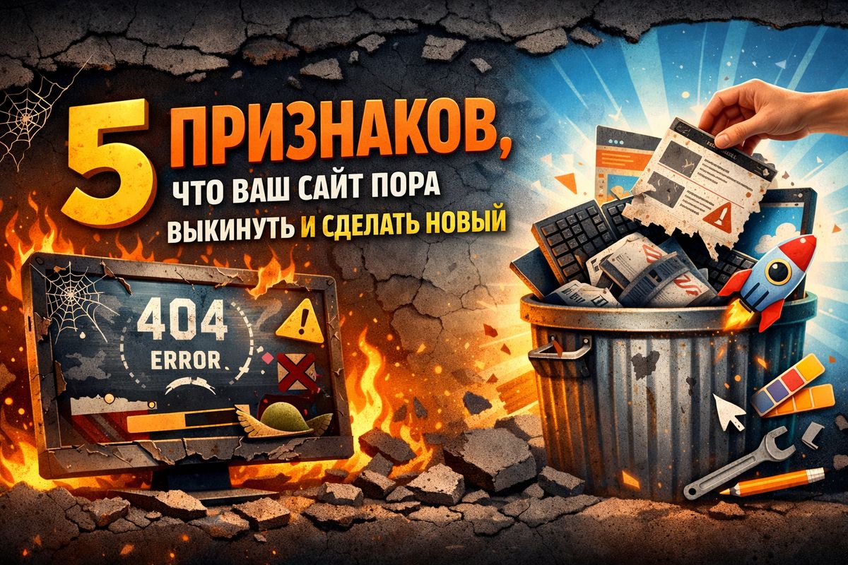 5 признаков, что ваш сайт пора выкинуть и сделать новый?