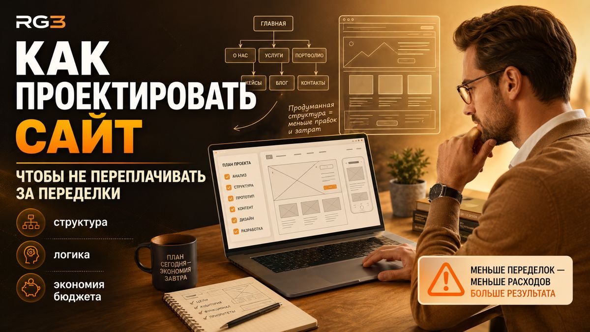 Почему сайт нужно проектировать заранее: разбор, как не переплачивать за переделки?