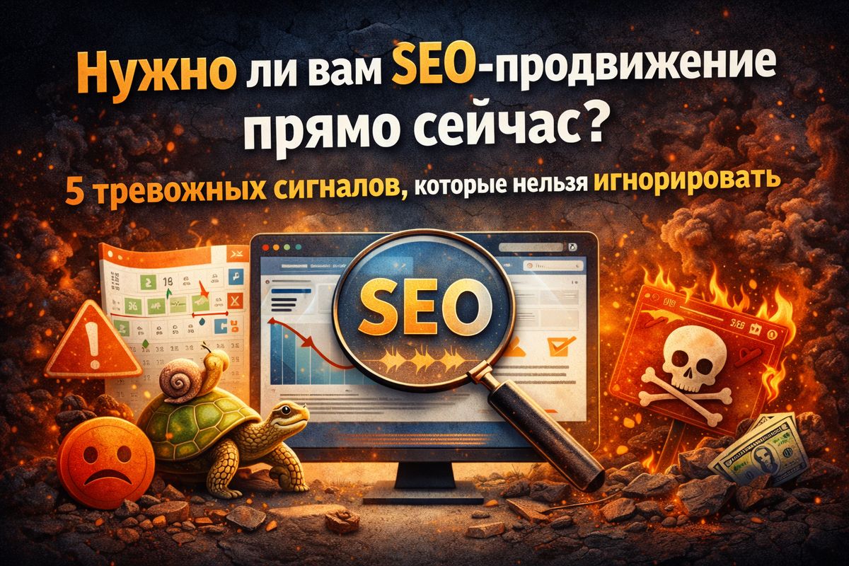 Нужно ли вам SEO-продвижение прямо сейчас? 5 тревожных сигналов, которые нельзя игнорировать!