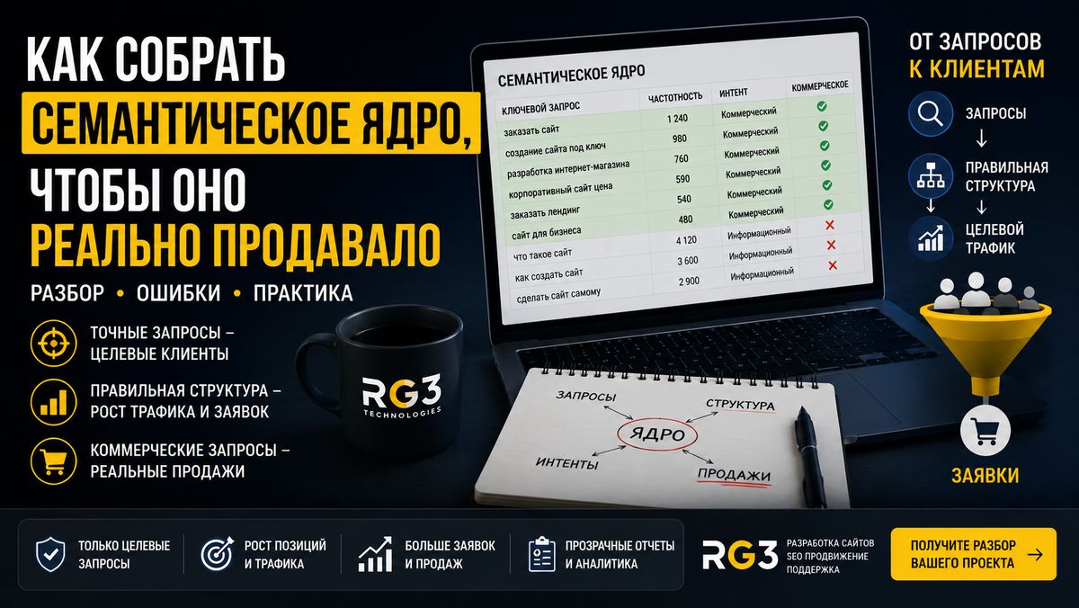 Почему семантическое ядро не продает - разбор ошибок и как собрать его правильно?