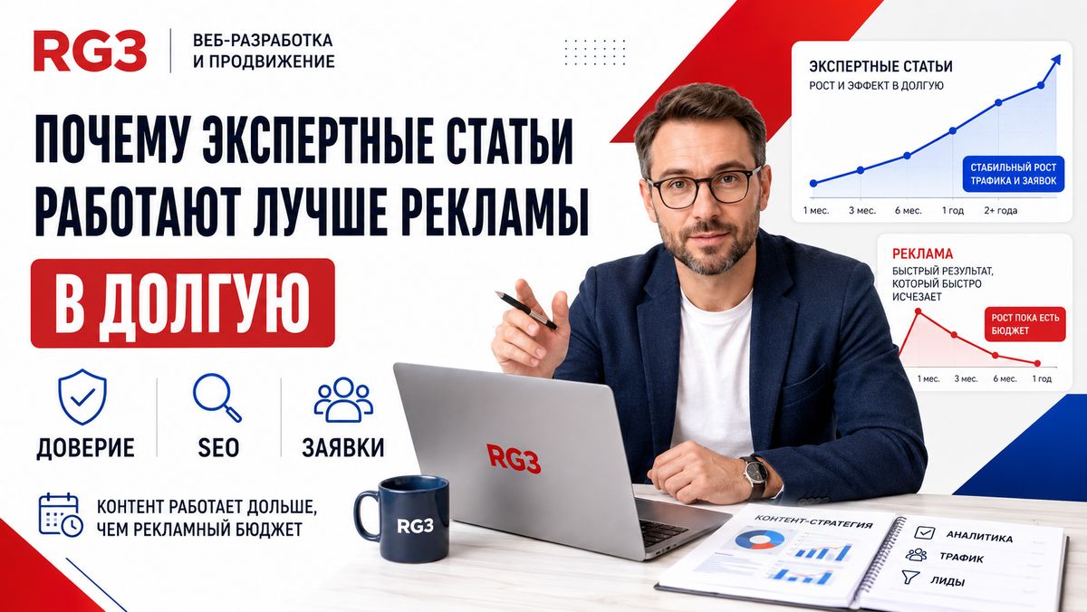 Почему экспертные статьи работают лучше рекламы в долгую: разбор для бизнеса, который хочет заявки не только сегодня?