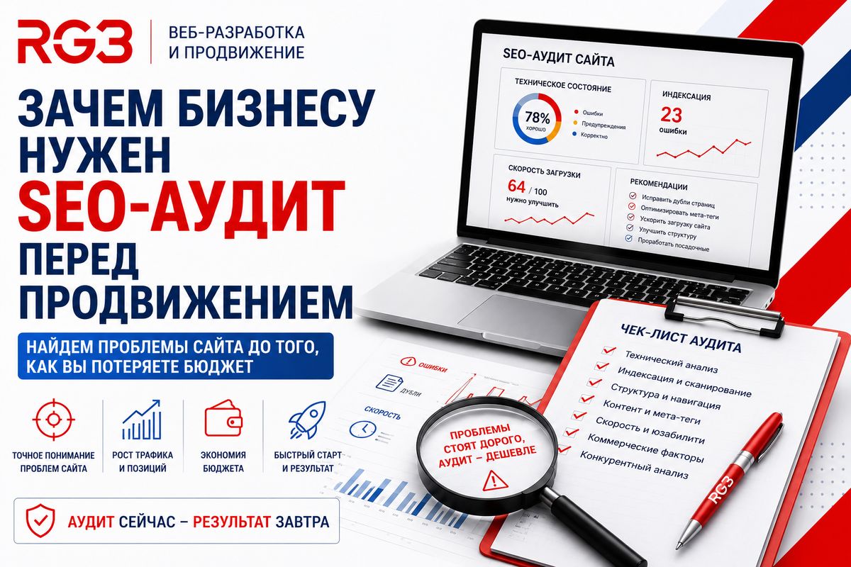 Зачем бизнесу нужен SEO‑аудит перед продвижением: разбор ошибки, из‑за которой сливают бюджет?